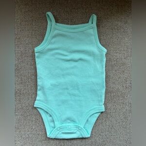 Cute blue summer baby girl onesie!